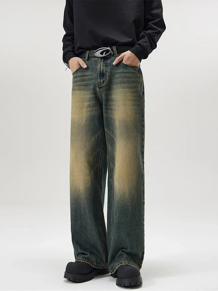 Calça Baggy Dirty Vintage Blue