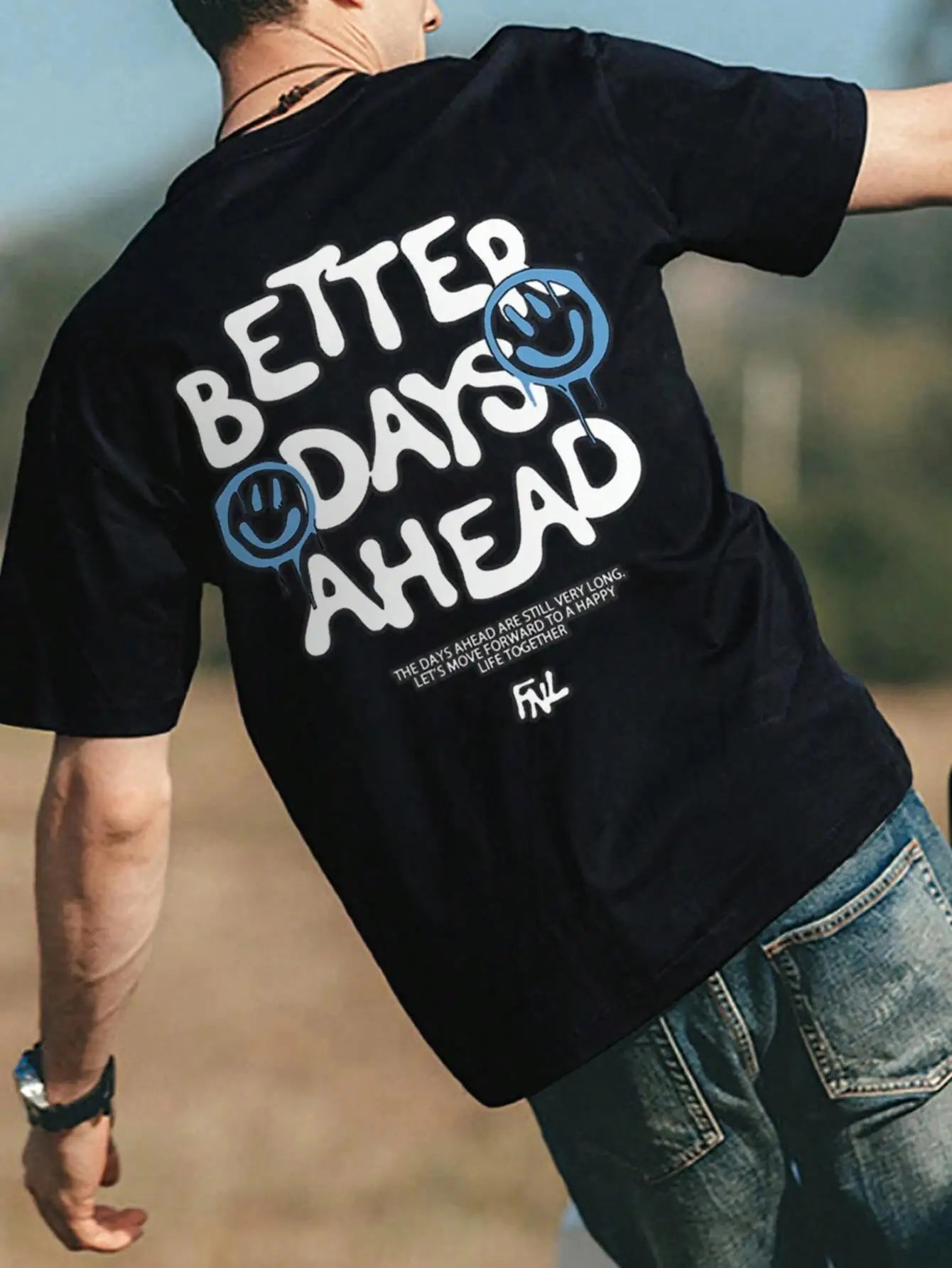 Camiseta Oversized "Better Days Ahead"