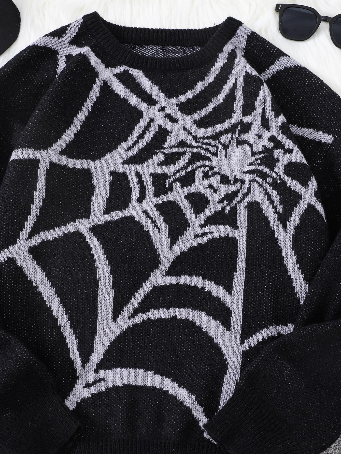Suéter Masculino Estampa Teia de Aranha