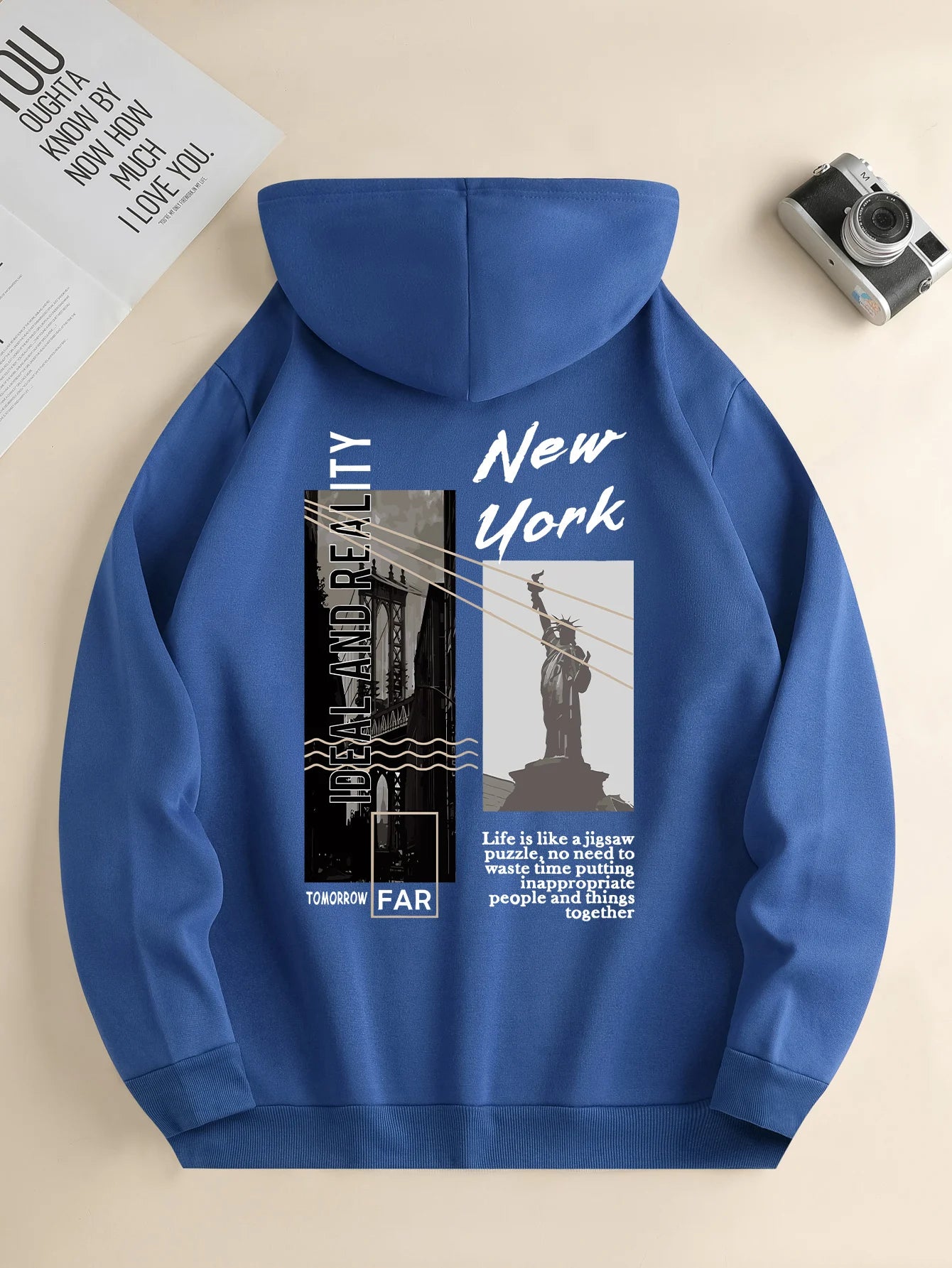 Moletom Masculino Kangaroo New York