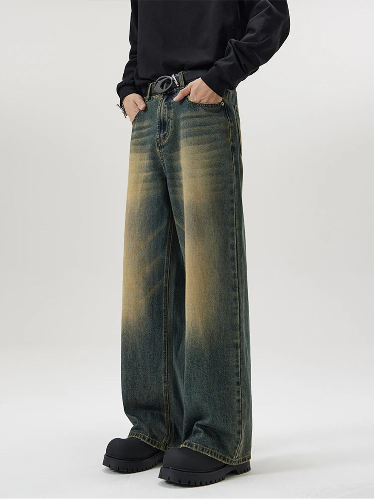Calça Baggy Dirty Vintage Blue