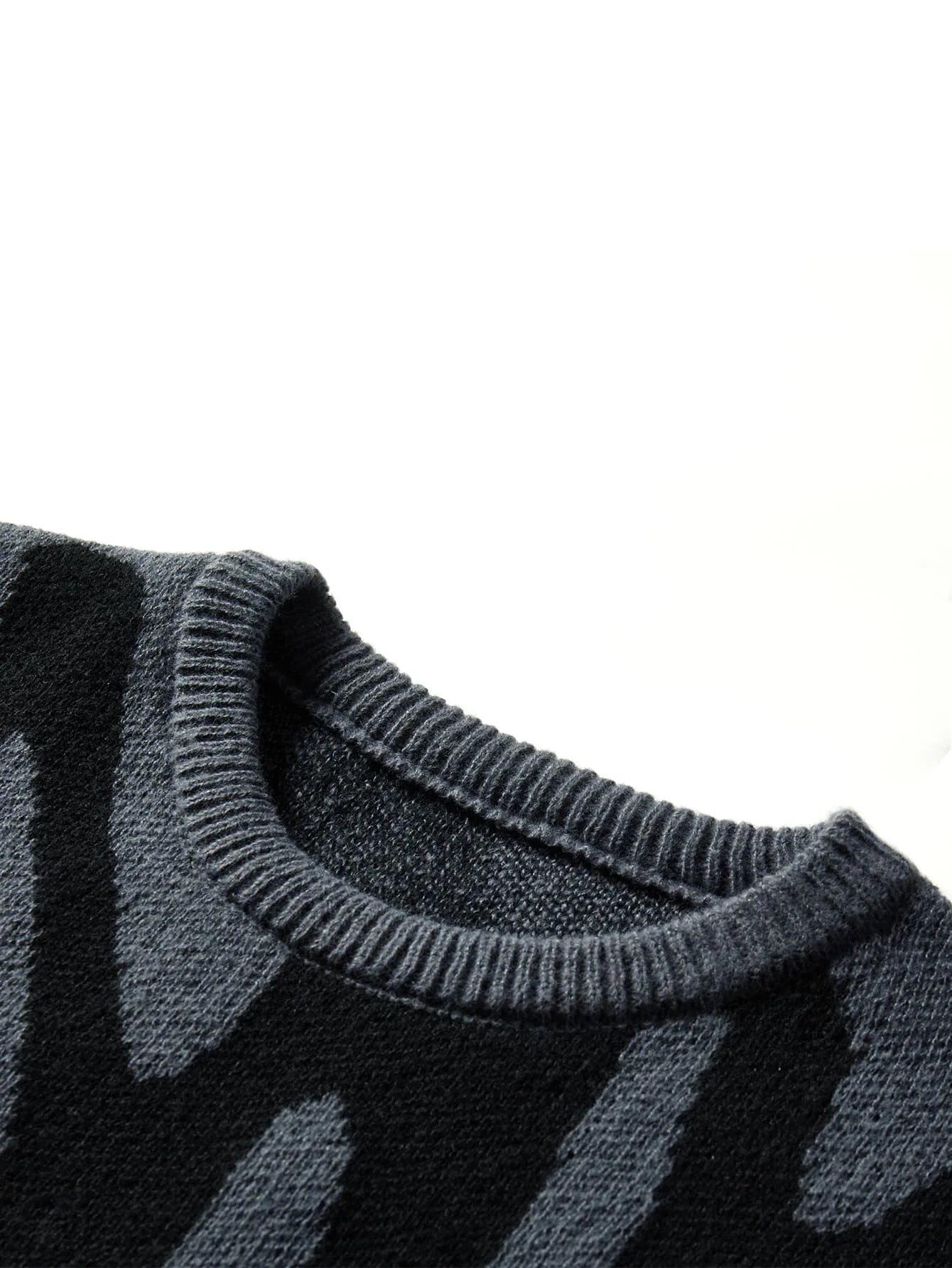Suéter Masculino Estampa Irregular