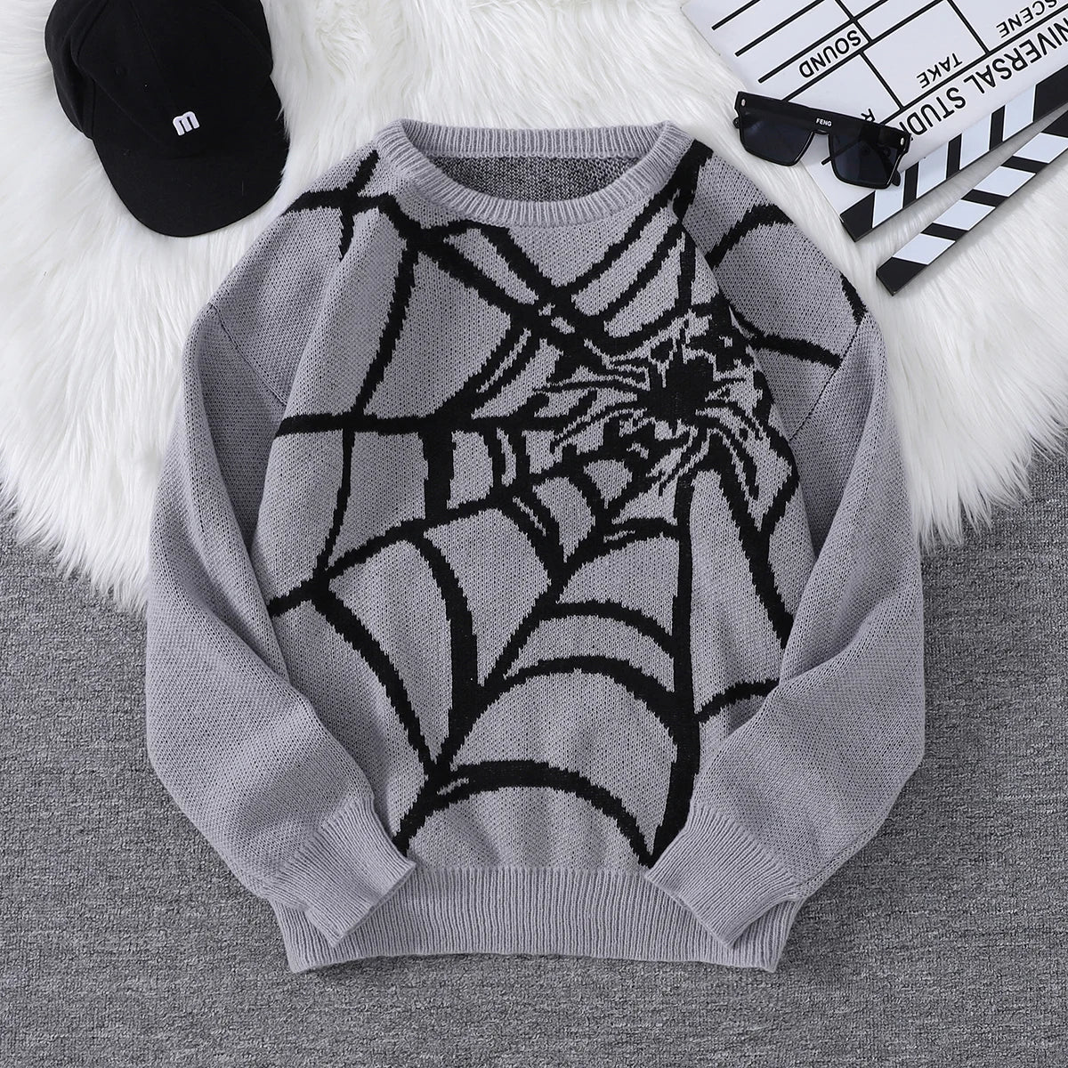 Suéter Masculino Estampa Teia de Aranha