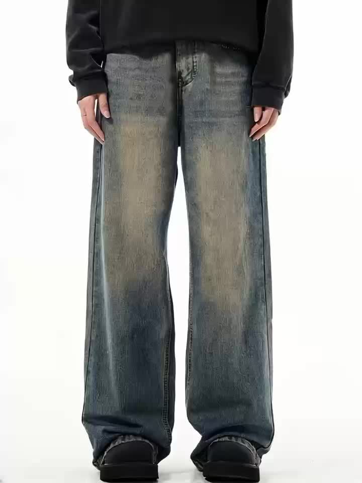 Calça Jeans Baggy Desbotada