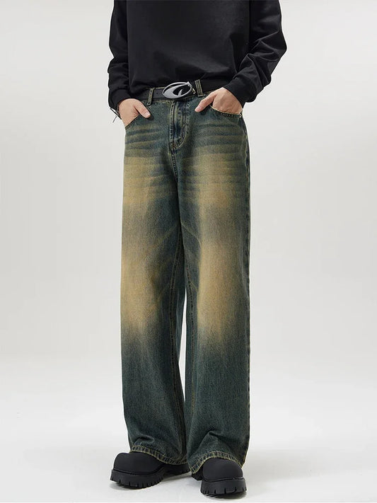 Calça Baggy Dirty Vintage Blue