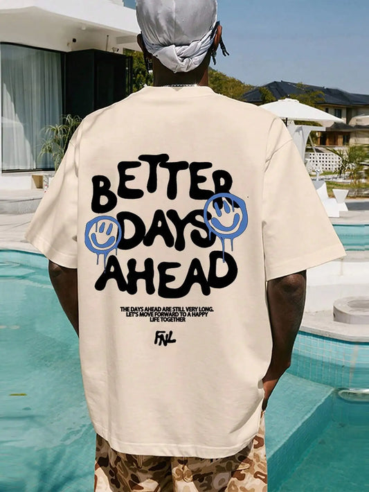 Camiseta Oversized "Better Days Ahead"