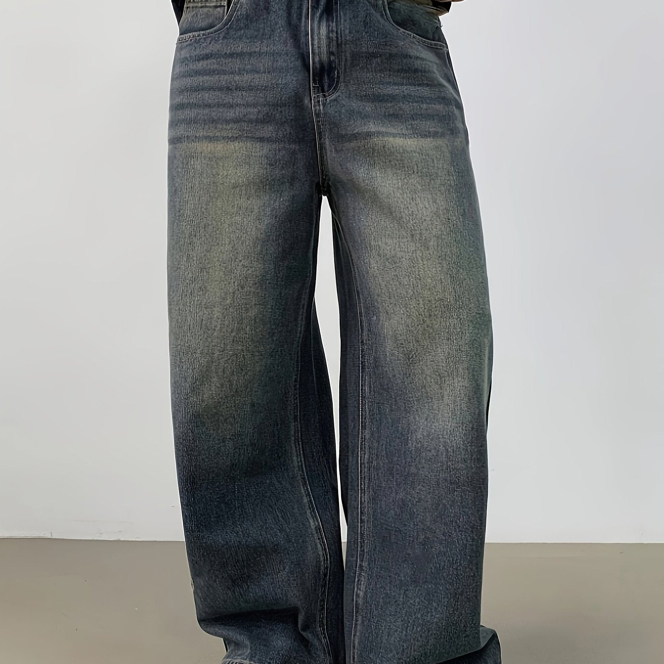 Calça Jeans Baggy Desbotada